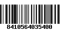 Código de Barras 8410564035400