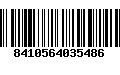 Código de Barras 8410564035486