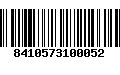 Código de Barras 8410573100052