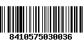 Código de Barras 8410575030036