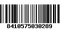 Código de Barras 8410575030289