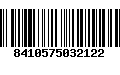 Código de Barras 8410575032122