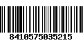 Código de Barras 8410575035215