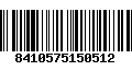 Código de Barras 8410575150512