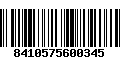 Código de Barras 8410575600345