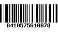 Código de Barras 8410575610078