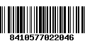 Código de Barras 8410577022046