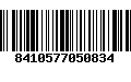 Código de Barras 8410577050834