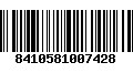 Código de Barras 8410581007428