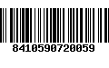 Código de Barras 8410590720059