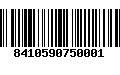 Código de Barras 8410590750001