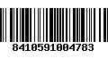 Código de Barras 8410591004783