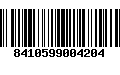 Código de Barras 8410599004204