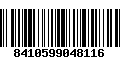 Código de Barras 8410599048116