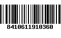 Código de Barras 8410611910360