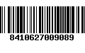 Código de Barras 8410627009089