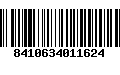 Código de Barras 8410634011624