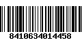 Código de Barras 8410634014458