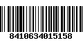 Código de Barras 8410634015158