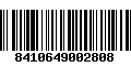 Código de Barras 8410649002808