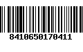 Código de Barras 8410650170411