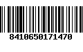 Código de Barras 8410650171470