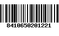 Código de Barras 8410650201221