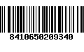 Código de Barras 8410650209340