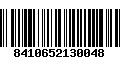 Código de Barras 8410652130048