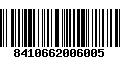 Código de Barras 8410662006005