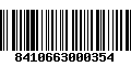 Código de Barras 8410663000354