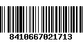 Código de Barras 8410667021713