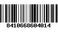 Código de Barras 8410668604014