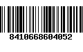 Código de Barras 8410668604052