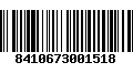 Código de Barras 8410673001518