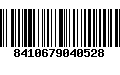 Código de Barras 8410679040528