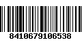 Código de Barras 8410679106538