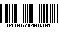 Código de Barras 8410679400391
