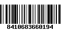 Código de Barras 8410683660194