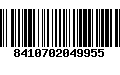 Código de Barras 8410702049955