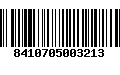 Código de Barras 8410705003213