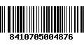 Código de Barras 8410705004876