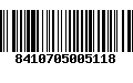 Código de Barras 8410705005118