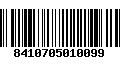 Código de Barras 8410705010099