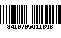 Código de Barras 8410705011898