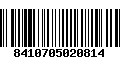 Código de Barras 8410705020814