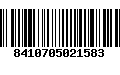 Código de Barras 8410705021583