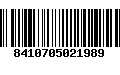 Código de Barras 8410705021989