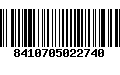 Código de Barras 8410705022740