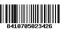 Código de Barras 8410705023426